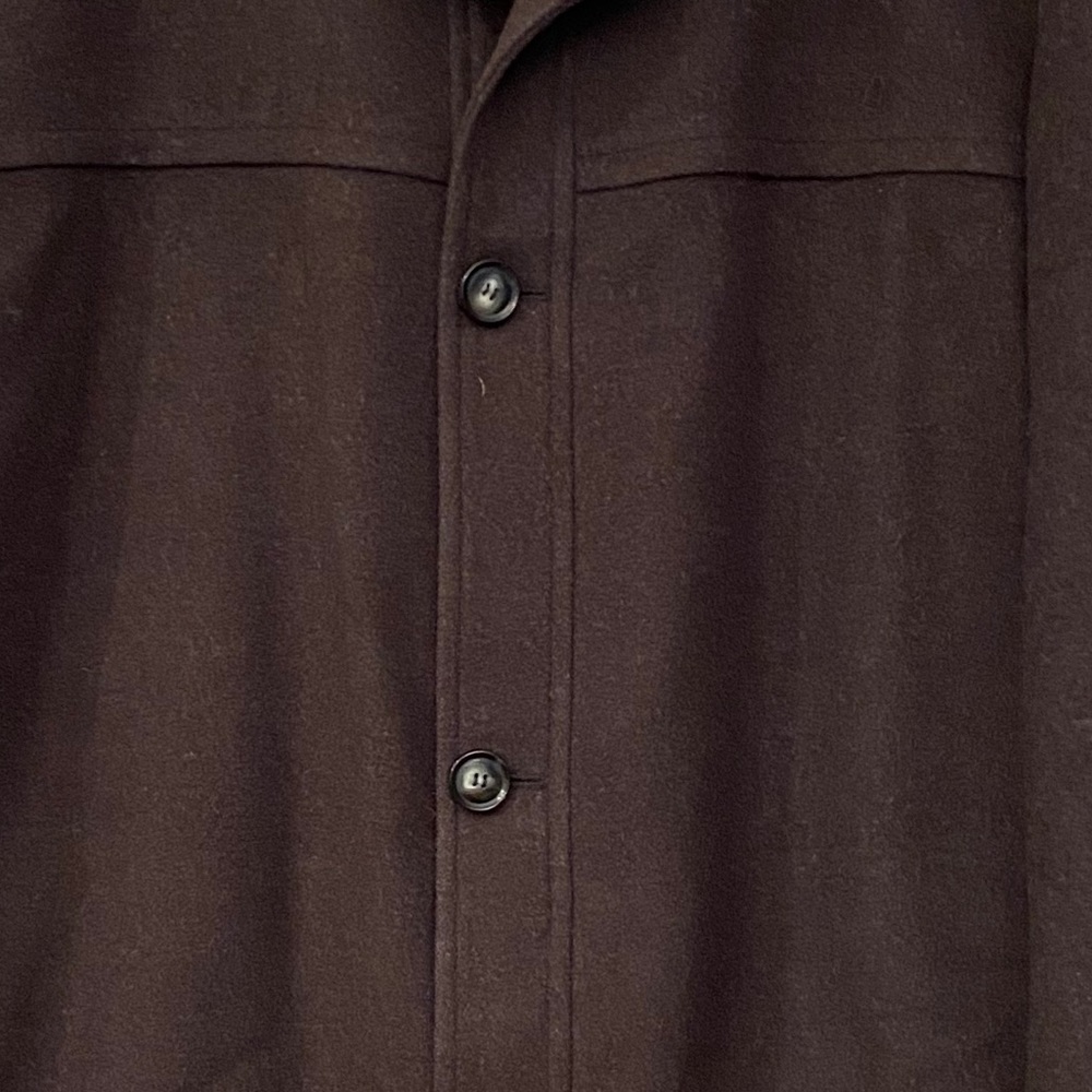 Hugo Boss Men Cashmere and Wool Three Button Duster 42R Dark Brown - Picture 3 of 8